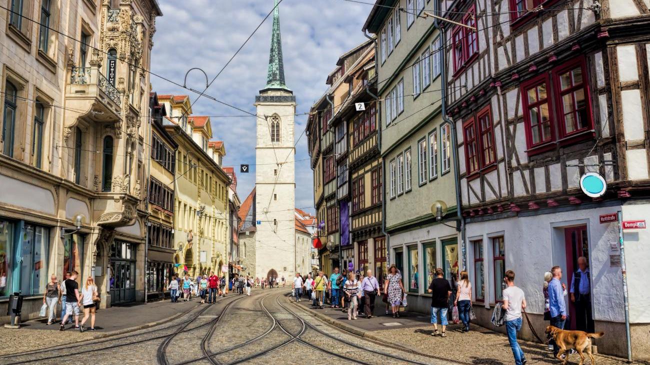 Gruppenreisen nach Deutschland - Erfurt, blühende Stadt mit Mittelaltercharme und Puffbohne