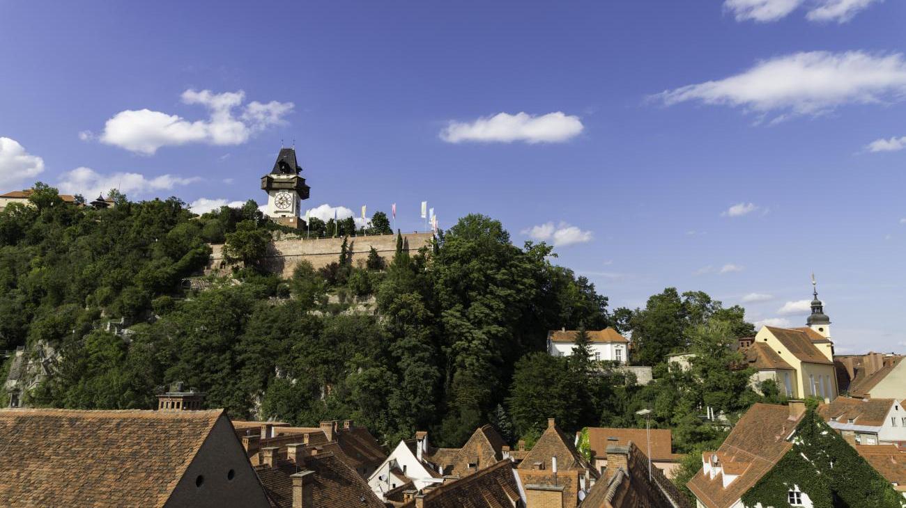 Gruppenreisen zum Grazer Schlossberg inmitten der Innenstadt 