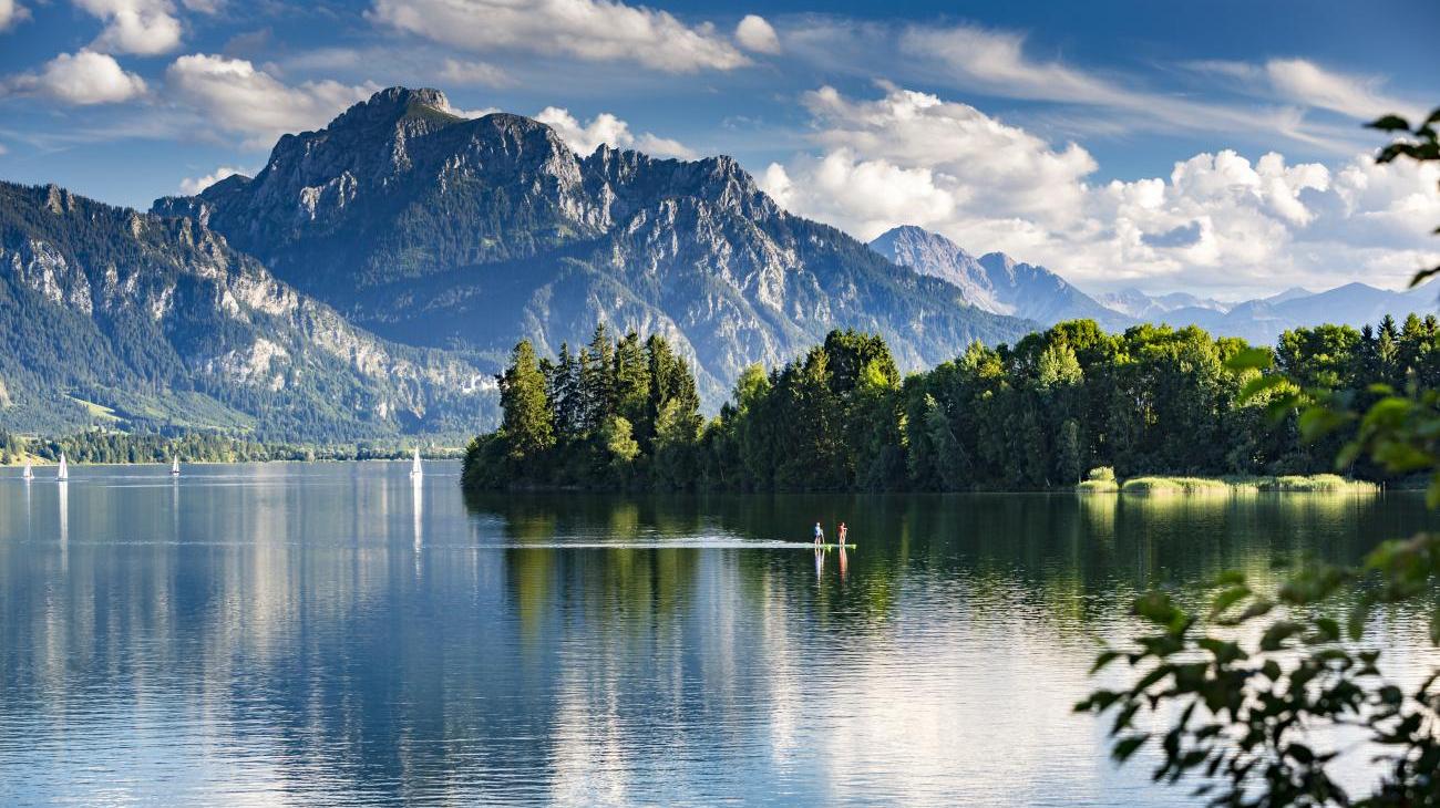 Gruppenreisen zum Forggensee - See, Berge, Märchenschloss und vieles mehr